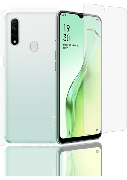 Oppo A31 Full Body Ekran Koruyucu Ön Arka Yan Darbe Emici Poliüretan Film