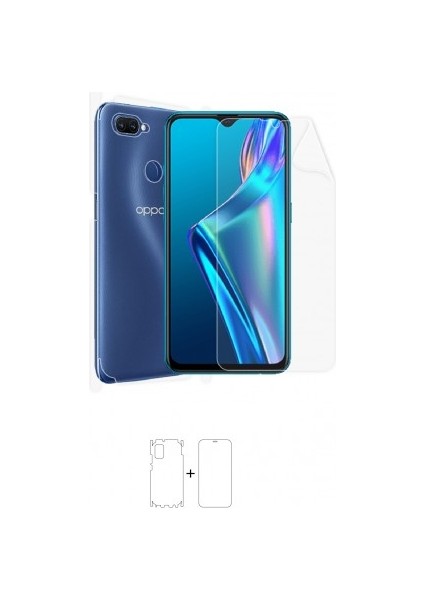 Oppo A12S Full Body Ekran Koruyucu Ön Arka Yan Darbe Emici Poliüretan Film