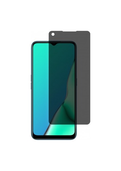 Oppo A9 2020 Mat Hayalet Ekran Koruyucu Yandan Bakınca Görünmeyen Ekran Privacy Ekran Koruyucu