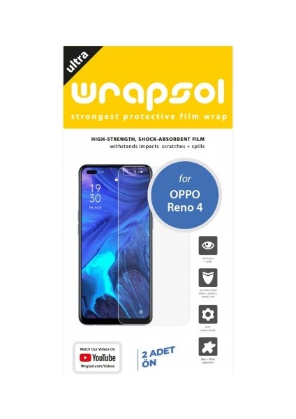 Oppo Reno 4 Ekran Koruyucu Darbe Emici Poliüretan Film Amerika Üretimi fiyatları