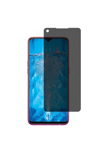 Oppo F9 Mat Hayalet Ekran Koruyucu Yandan Bakınca Görünmeyen Ekran Privacy Ekran Koruyucu