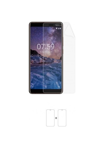 Nokia 7 Plus Ekran Koruyucu Darbe Emici Poliüretan Film Amerika Üretimi