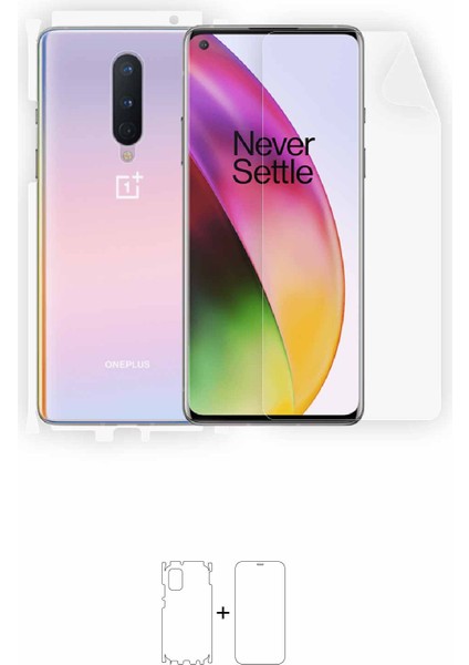 Oneplus 8 Full Body Ekran Koruyucu Ön Arka Yan Darbe Emici Poliüretan Film