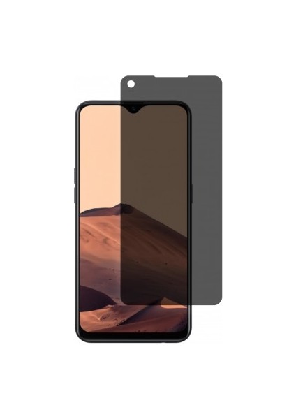 Oppo A5S Mat Hayalet Ekran Koruyucu Yandan Bakınca Görünmeyen Ekran Privacy Ekran Koruyucu