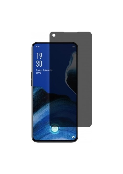 Oppo Reno 2 Mat Hayalet Ekran Koruyucu Yandan Bakınca Görünmeyen Ekran Privacy Ekran Koruyucu