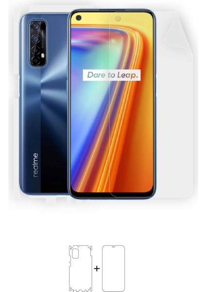 Realme 7 Full Body Ekran Koruyucu Ön Arka Yan Darbe Emici Poliüretan Film