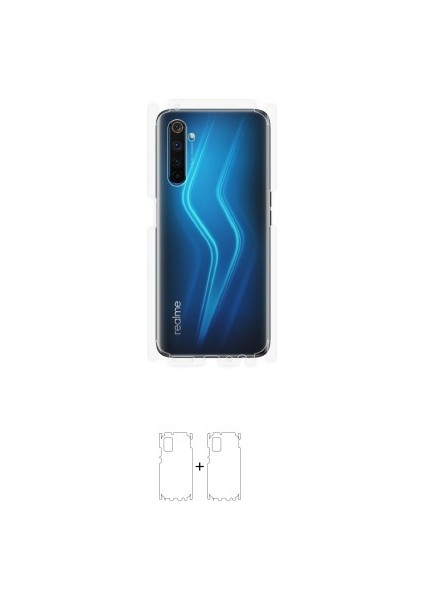 Realme 6 Pro Arka Yan Koruyucu Darbe Emici Poliüretan Film Amerika Üretimi