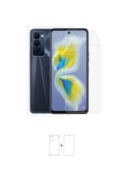 Tecno Camon 18 Full Body Ekran Koruyucu Ön Arka Yan Darbe Emici Poliüretan Film