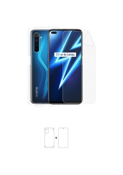 Realme 6 Pro Full Body Ekran Koruyucu Ön Arka Yan Darbe Emici Poliüretan Film