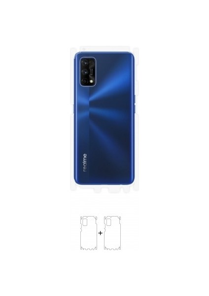 Realme 7 Pro Arka Yan Koruyucu Darbe Emici Poliüretan Film Amerika Üretimi