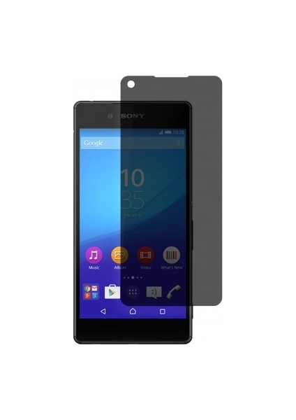 Sony Xperia Z3 Plus Mat Hayalet Ekran Koruyucu Yandan Bakınca Görünmeyen Privacy Ekran Koruyucu