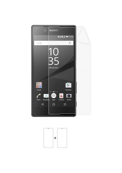 Sony Xperia Z5 Dual Ekran Koruyucu Darbe Emici Poliüretan Film Amerika Üretimi