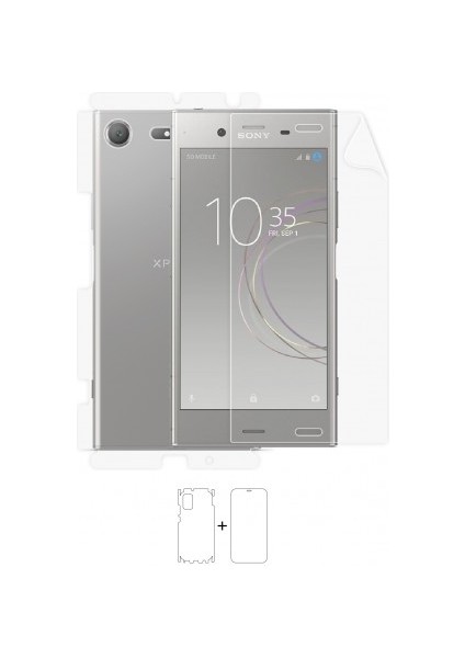 Sony Xperia Xz1 Full Body Ekran Koruyucu Ön Arka Yan Darbe Emici Poliüretan Film