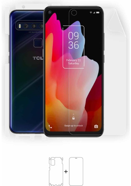 Tcl 10L Full Body Ekran Koruyucu Ön Arka Yan Darbe Emici Poliüretan Film