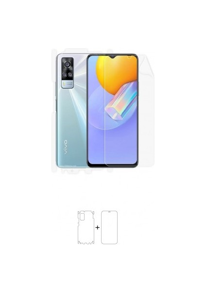 Vivo Y51 Full Body Ekran Koruyucu Ön Arka Yan Darbe Emici Poliüretan Film