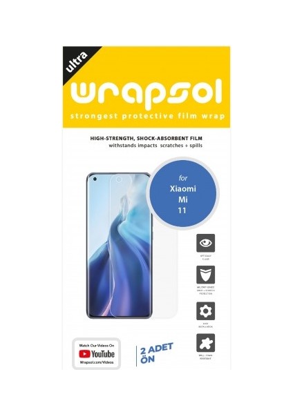 Xiaomi Mi 11 Ekran Koruyucu Darbe Emici Poliüretan Film Amerika Üretimi fiyatları