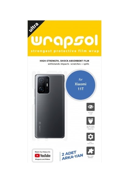 Xiaomi 11T Arka Yan Koruyucu Darbe Emici Poliüretan Film Amerika Üretimi fiyatları