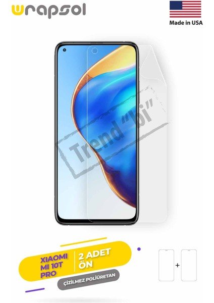 Xiaomi Mi 10T Pro Ekran Koruyucu Darbe Emici Poliüretan Film Amerika Üretimi