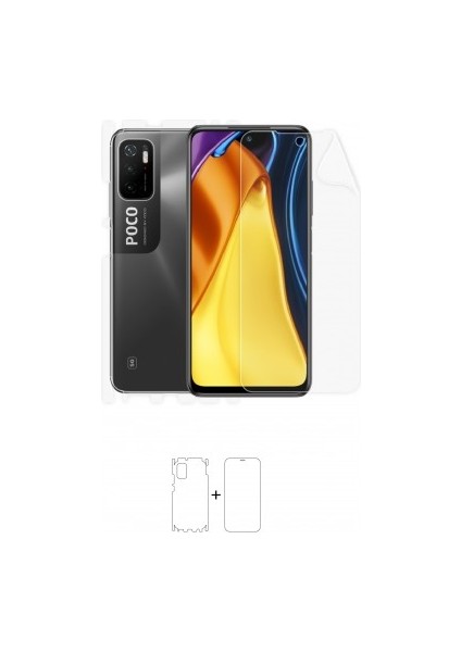 Xiaomi Poco M3 Pro 5g Full Body Ekran Koruyucu Ön Arka Yan Darbe Emici Poliüretan Film