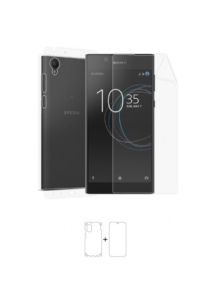 Sony Xperia L1 Full Body Ekran Koruyucu Ön Arka Yan Darbe Emici Poliüretan Film