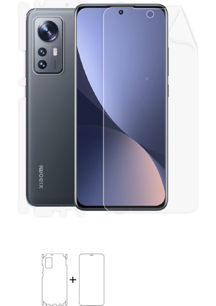 Xiaomi 12X Full Body Ekran Koruyucu Ön Arka Yan Darbe Emici Poliüretan Film