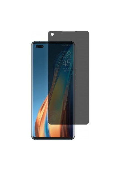 Tecno Phantom x Mat Hayalet Ekran Koruyucu Yandan Bakınca Görünmeyen Ekran Privacy Ekran Koruyucu