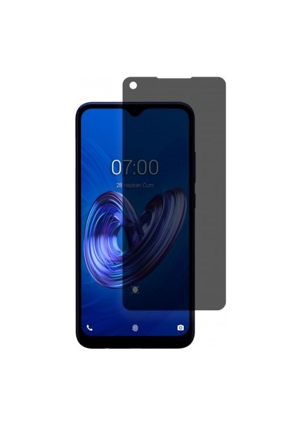 Vestel Venus V7 Mat Hayalet Ekran Koruyucu Yandan Bakınca Görünmeyen Ekran Privacy Ekran Koruyucu