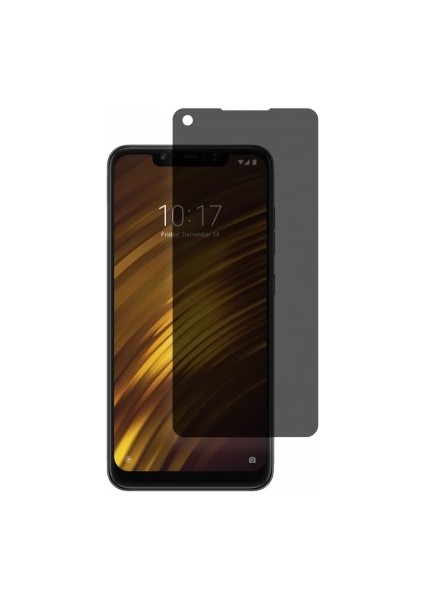 Xiaomi Poco F1 Mat Hayalet Ekran Koruyucu Yandan Bakınca Görünmeyen Ekran Privacy Ekran Koruyucu