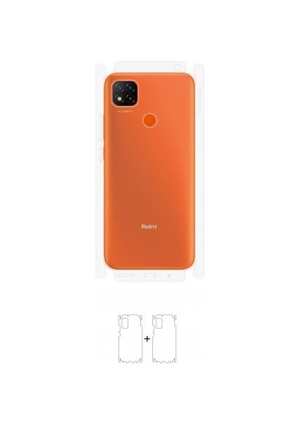 Xiaomi Redmi 9c Arka Yan Koruyucu Darbe Emici Poliüretan Film Amerika Üretimi