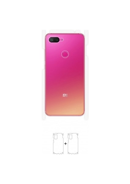 Xiaomi Mi 8 Lite Arka Yan Koruyucu Darbe Emici Poliüretan Film Amerika Üretimi