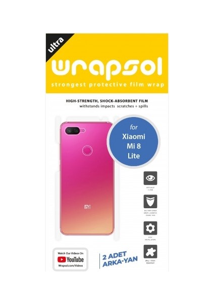 Xiaomi Mi 8 Lite Arka Yan Koruyucu Darbe Emici Poliüretan Film Amerika Üretimi fiyatları