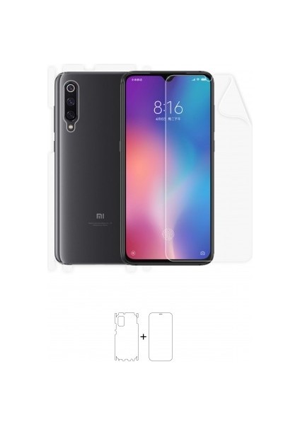 Xiaomi Mi 9 Full Body Ekran Koruyucu Ön Arka Yan Darbe Emici Poliüretan Film