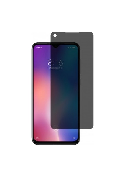 Xiaomi Mi 9 Se Mat Hayalet Ekran Koruyucu Yandan Bakınca Görünmeyen Ekran Privacy Ekran Koruyucu