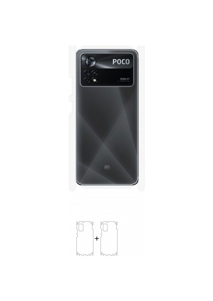 Xiaomi Poco X4 Pro 5g Arka Yan Koruyucu Darbe Emici Poliüretan Film Amerika Üretimi