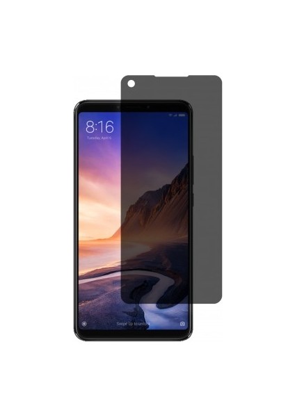 Xiaomi Mi Max 3 Mat Hayalet Ekran Koruyucu Yandan Bakınca Görünmeyen Ekran Privacy Ekran Koruyucu