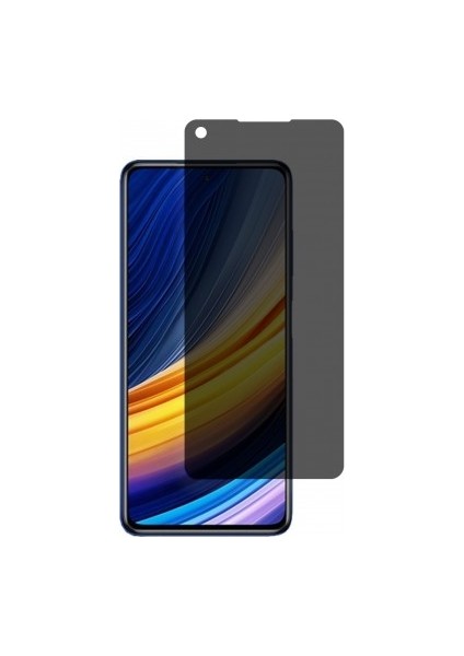 Xiaomi Poco X3 Pro Mat Hayalet Ekran Koruyucu Yandan Bakınca Görünmeyen Ekran Privacy Ekran Koruyucu