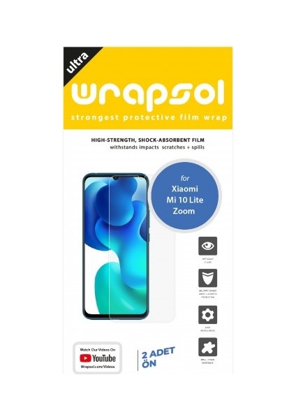 Xiaomi Mi 10 Lite Zoom Ekran Koruyucu Darbe Emici Poliüretan Film Amerika Üretimi fiyatları