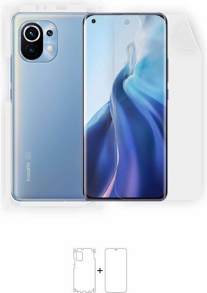 Xiaomi Mi 11 Full Body Ekran Koruyucu Ön Arka Yan Darbe Emici Poliüretan Film