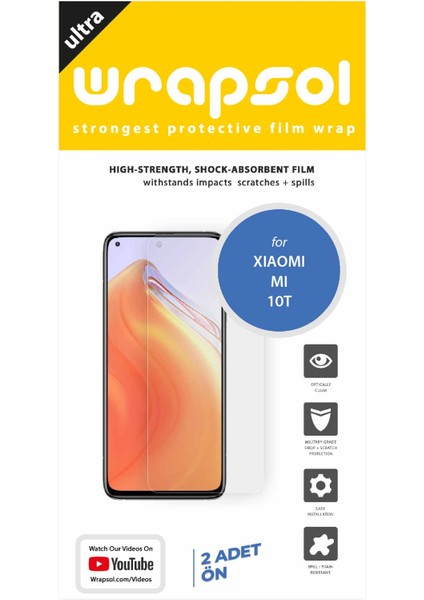 Xiaomi Mi 10T Ekran Koruyucu Darbe Emici Poliüretan Film Amerika Üretimi fiyatları