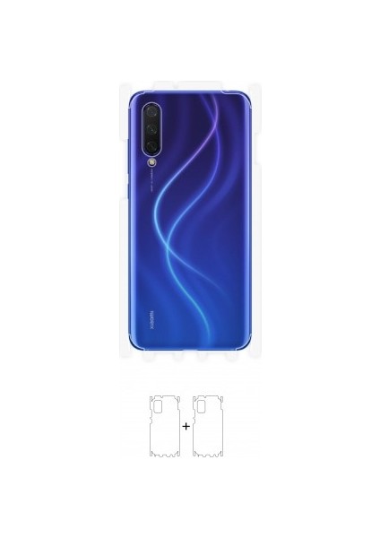 Xiaomi Mi 9 Lite Arka Yan Koruyucu Darbe Emici Poliüretan Film Amerika Üretimi