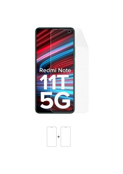 Xiaomi Redmi Note 11T Ekran Koruyucu Darbe Emici Poliüretan Film Amerika Üretimi