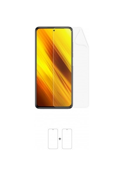 Xiaomi Poco X3 Ekran Koruyucu Darbe Emici Poliüretan Film Amerika Üretimi