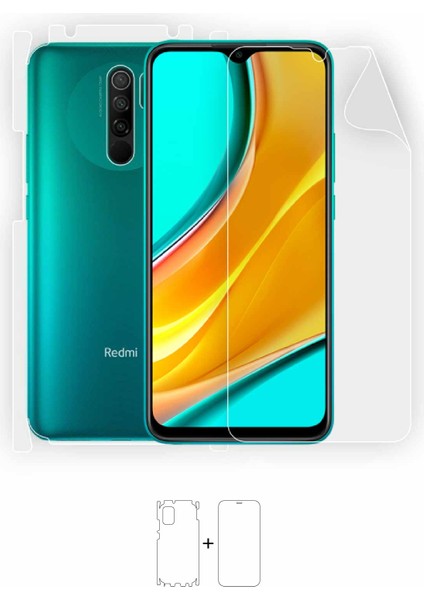 Xiaomi Redmi 9 Full Body Ekran Koruyucu Ön Arka Yan Darbe Emici Poliüretan Film