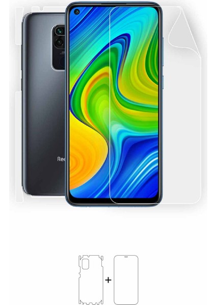 Xiaomi Redmi Note 9 Full Body Ekran Koruyucu Ön Arka Yan Darbe Emici Poliüretan Film