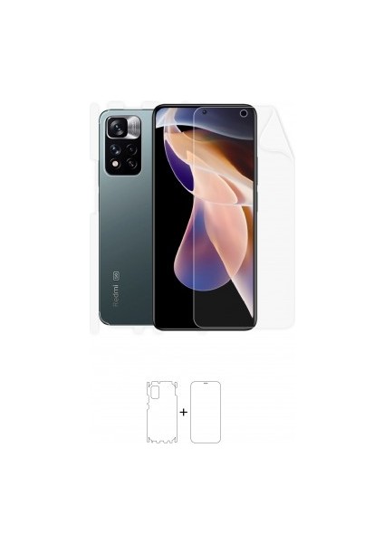 Xiaomi Redmi Note 11 Pro Full Body Ekran Koruyucu Ön Arka Yan Darbe Emici Poliüretan Film