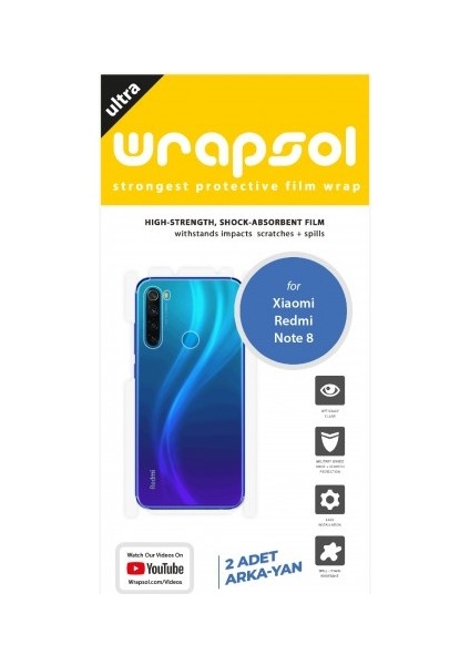 Xiaomi Redmi Note 8 Arka Yan Koruyucu Darbe Emici Poliüretan Film Amerika Üretimi fiyatları