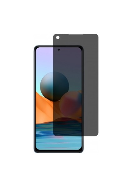 Xiaomi Redmi Note 10 Pro Max Mat Hayalet Ekran Koruyucu Yandan Bakınca Görünmeyen Ekran Privacy