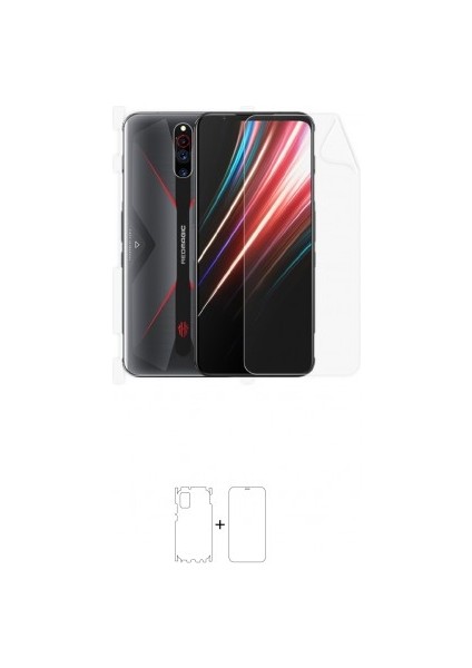 Zte Nubia Red Magic 5g Full Body Ekran Koruyucu Ön Arka Yan Darbe Emici Poliüretan Film