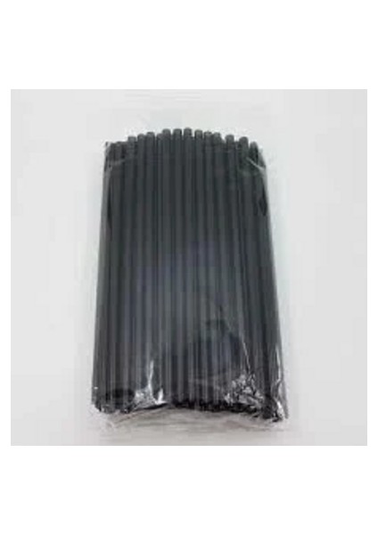 Jelatinli Düz Siyah Pipet 100 Lü