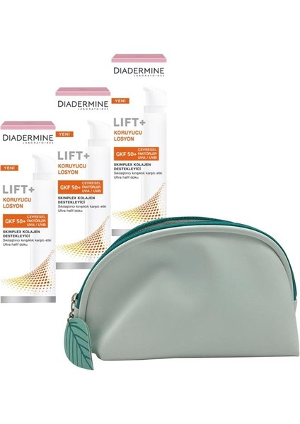 Lift+ Koruyucu Losyon 40 ml x 3 ve Diadermine Çanta Hediyeli